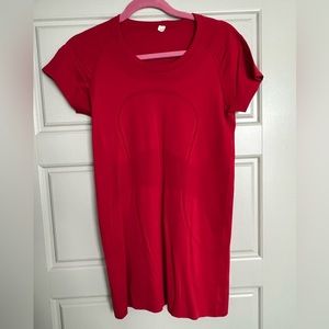 Lululemon Red Short Sleeve Top